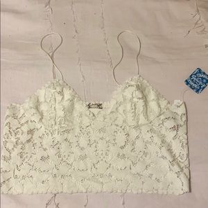 Free People Lace Crop Top